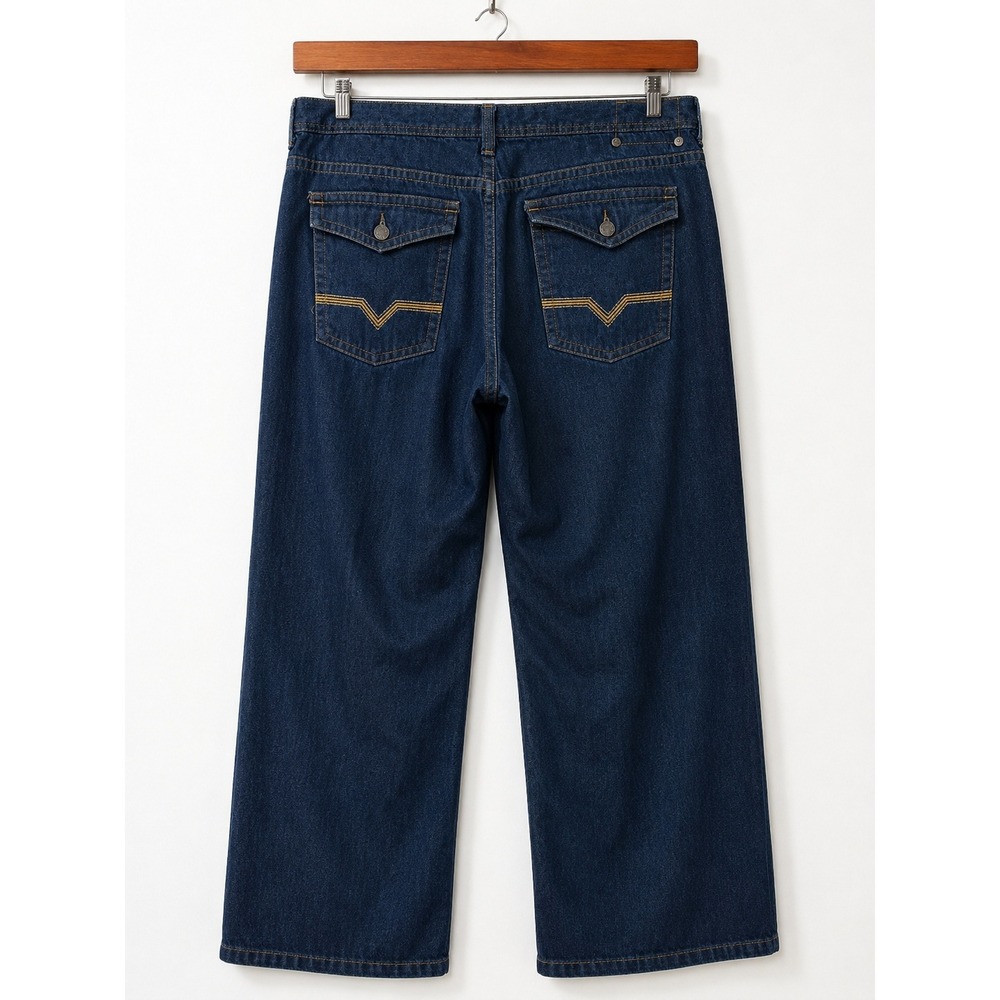 Mecca Classic Fit Jeans Mens 44x32 Meas 44x28 Straight Leg Dark Wash Blue Denim